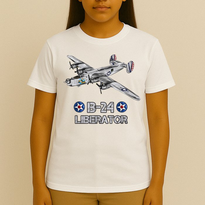 WW2 Aviation B24 Liberator American Heavy Bomber Gift T-Shirt