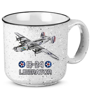WW2 Aviation B24 Liberator American Heavy Bomber Gift 15oz Campfire Ceramic Mug