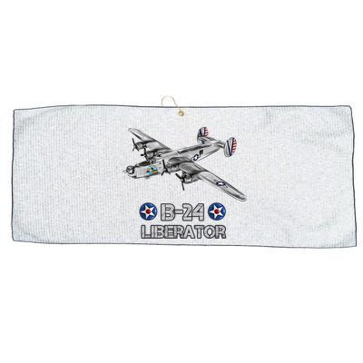WW2 Aviation B24 Liberator American Heavy Bomber Gift Large Microfiber Waffle Golf Towel
