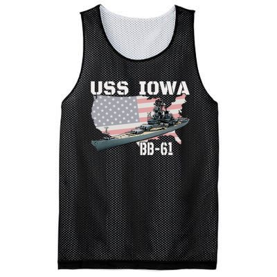 WW2 American Battleship USS Iowa Warship BB 61 Veterans Mesh Reversible Basketball Jersey Tank