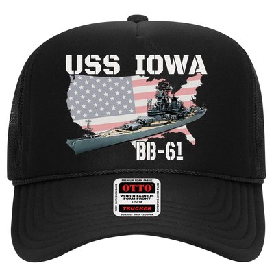 WW2 American Battleship USS Iowa Warship BB 61 Veterans Hat