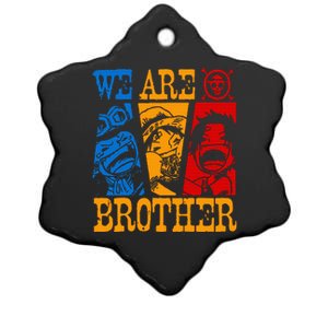 We Are Brother Acesabo Straw Hatted Pirate Ceramic Star Ornament