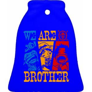 We Are Brother Acesabo Straw Hatted Pirate Ceramic Bell Ornament