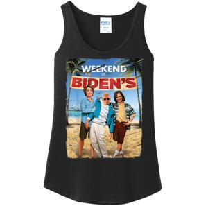 Weekend At Biden's Funny Joe Biden President Democrat Ladies Essential Tank