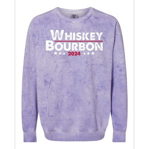 Whiskey And Bourbon 24 Whiskey Lovers Drinker Election 2024 Colorblast Crewneck Sweatshirt