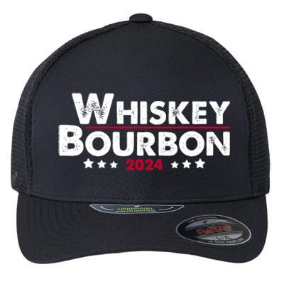 Whiskey And Bourbon 24 Whiskey Lovers Drinker Election 2024 Flexfit Unipanel Trucker Cap