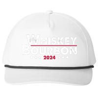 Whiskey And Bourbon 24 Whiskey Lovers Drinker Election 2024 Snapback Five-Panel Rope Hat