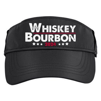 Whiskey And Bourbon 24 Whiskey Lovers Drinker Election 2024 Adult Drive Performance Visor