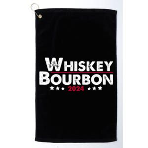 Whiskey And Bourbon 24 Whiskey Lovers Drinker Election 2024 Platinum Collection Golf Towel