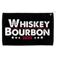 Whiskey And Bourbon 24 Whiskey Lovers Drinker Election 2024 Grommeted Golf Towel