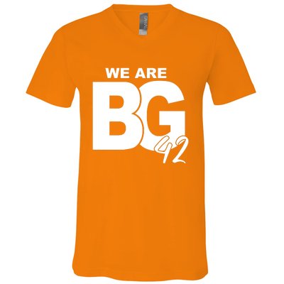 We Are BG 42 Justice For Britt V-Neck T-Shirt