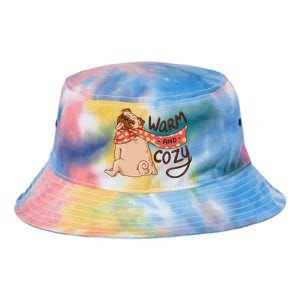 Warm And Cozy Pug Tie Dye Newport Bucket Hat