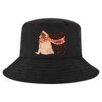 Warm And Cozy Pug Cool Comfort Performance Bucket Hat