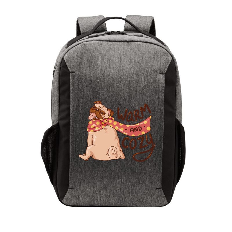 Warm And Cozy Pug Vector Backpack