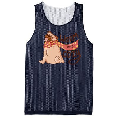 Warm And Cozy Pug Mesh Reversible Basketball Jersey Tank