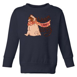 Warm And Cozy Pug Toddler Sweatshirt