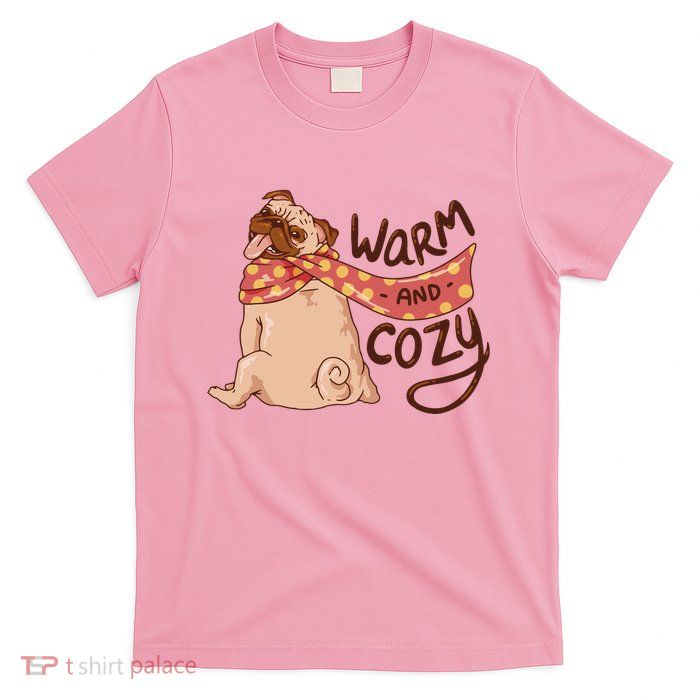 Warm And Cozy Pug T-Shirt