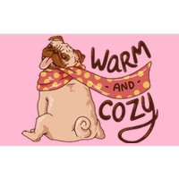 Warm And Cozy Pug Bumper Sticker