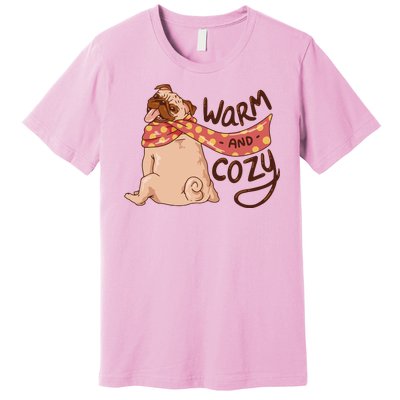 Warm And Cozy Pug Premium T-Shirt