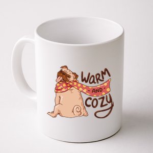 Warm And Cozy Pug Coffee Mug