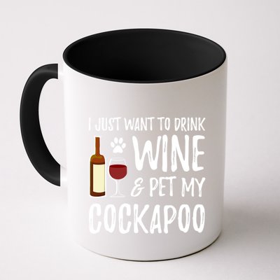 Wine And Cockapoo Cool Gift Funny Dog Mom Or Dog Dad Gift Idea Great Gift Mug