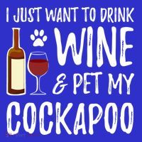 Wine And Cockapoo Cool Gift Funny Dog Mom Or Dog Dad Gift Idea Great Gift Premium T-Shirt