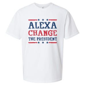 Women Alexa Change The President Funny Quote Humor Tank Top Sueded Cloud Jersey T-Shirt