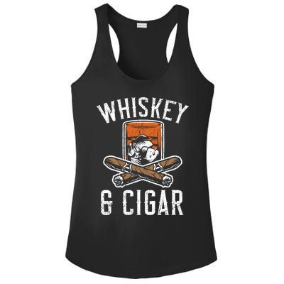 Whiskey And Cigar Whisky Ing Alcohol Er Cigarette Meaningful Gift Ladies PosiCharge Competitor Racerback Tank