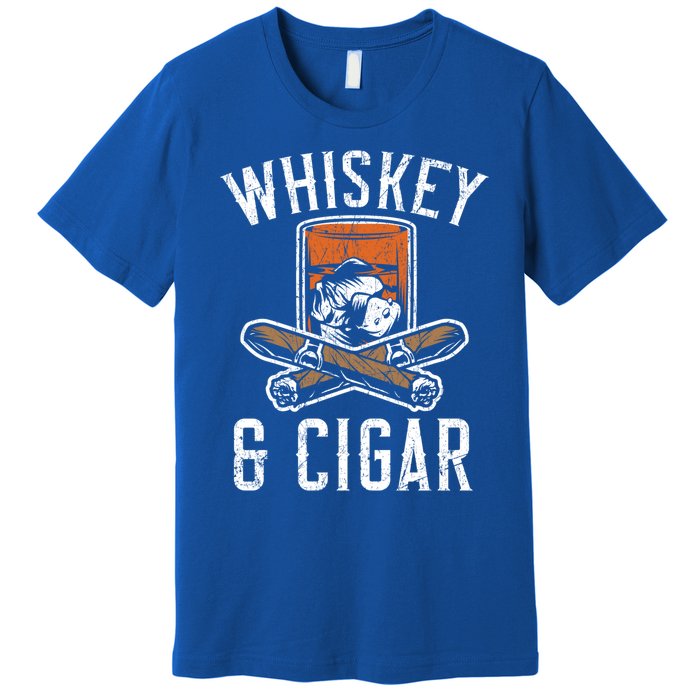 Whiskey And Cigar Whisky Ing Alcohol Er Cigarette Meaningful Gift Premium T-Shirt