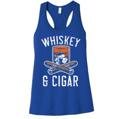 Whiskey And Cigar Whisky Ing Alcohol Er Cigarette Meaningful Gift Women's Racerback Tank