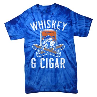 Whiskey And Cigar Whisky Ing Alcohol Er Cigarette Meaningful Gift Tie-Dye T-Shirt