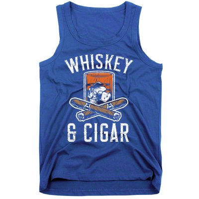 Whiskey And Cigar Whisky Ing Alcohol Er Cigarette Meaningful Gift Tank Top