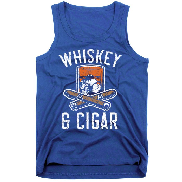 Whiskey And Cigar Whisky Ing Alcohol Er Cigarette Meaningful Gift Tank Top