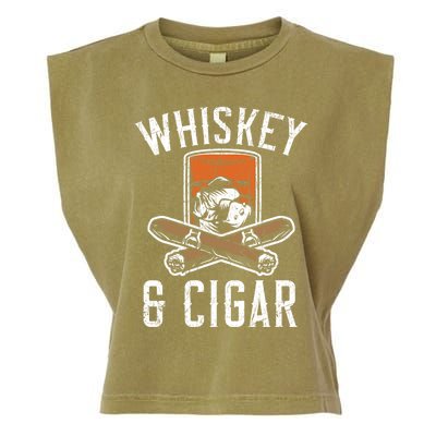 Whiskey And Cigar Whisky Ing Alcohol Er Cigarette Meaningful Gift Garment-Dyed Women's Muscle Tee