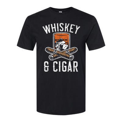 Whiskey And Cigar Whisky Ing Alcohol Er Cigarette Meaningful Gift Softstyle CVC T-Shirt