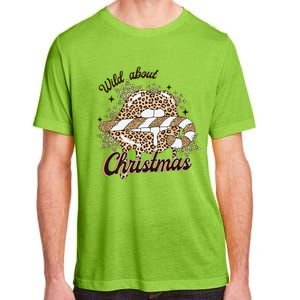 Wild About Christmas Leopard Xmas Christmas Adult ChromaSoft Performance T-Shirt