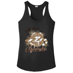 Wild About Christmas Leopard Xmas Christmas Ladies PosiCharge Competitor Racerback Tank