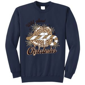 Wild About Christmas Leopard Xmas Christmas Sweatshirt