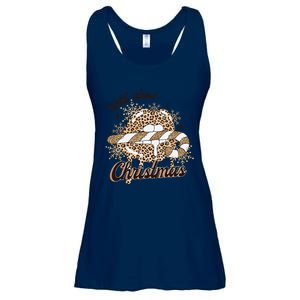 Wild About Christmas Leopard Xmas Christmas Ladies Essential Flowy Tank