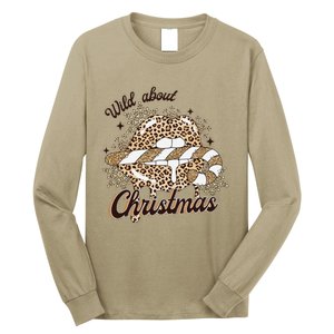 Wild About Christmas Leopard Xmas Christmas Long Sleeve Shirt