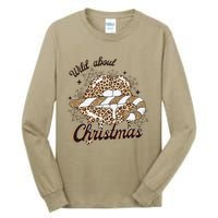 Wild About Christmas Leopard Xmas Christmas Tall Long Sleeve T-Shirt