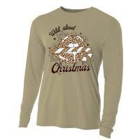 Wild About Christmas Leopard Xmas Christmas Cooling Performance Long Sleeve Crew