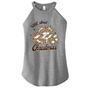 Wild About Christmas Leopard Xmas Christmas Women's Perfect Tri Rocker Tank