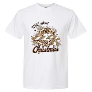 Wild About Christmas Leopard Xmas Christmas Garment-Dyed Heavyweight T-Shirt