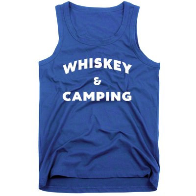 Whiskey And Camping Camping Gift Roadtrip Gift Tank Top