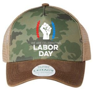 We Are Celebrating Labor Day American Holiday Novelty Gift Cute Gift Legacy Tie Dye Trucker Hat