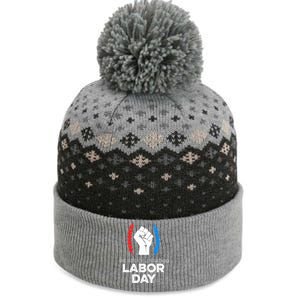 We Are Celebrating Labor Day American Holiday Novelty Gift Cute Gift The Baniff Cuffed Pom Beanie