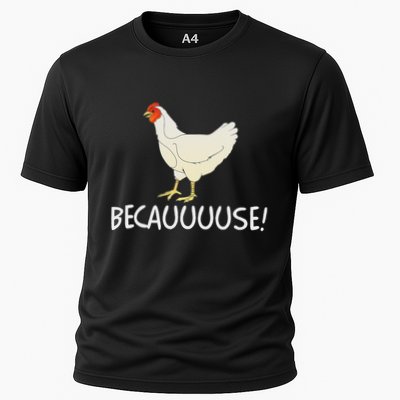 Why Are Chickens So Funny Because Funny Trending Meme Performance Shirt