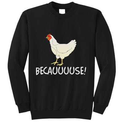 Why Are Chickens So Funny Because Funny Trending Meme Sweatshirt