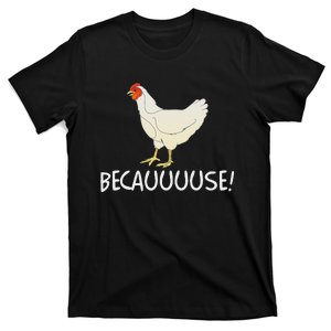 Why Are Chickens So Funny Because Funny Trending Meme T-Shirt